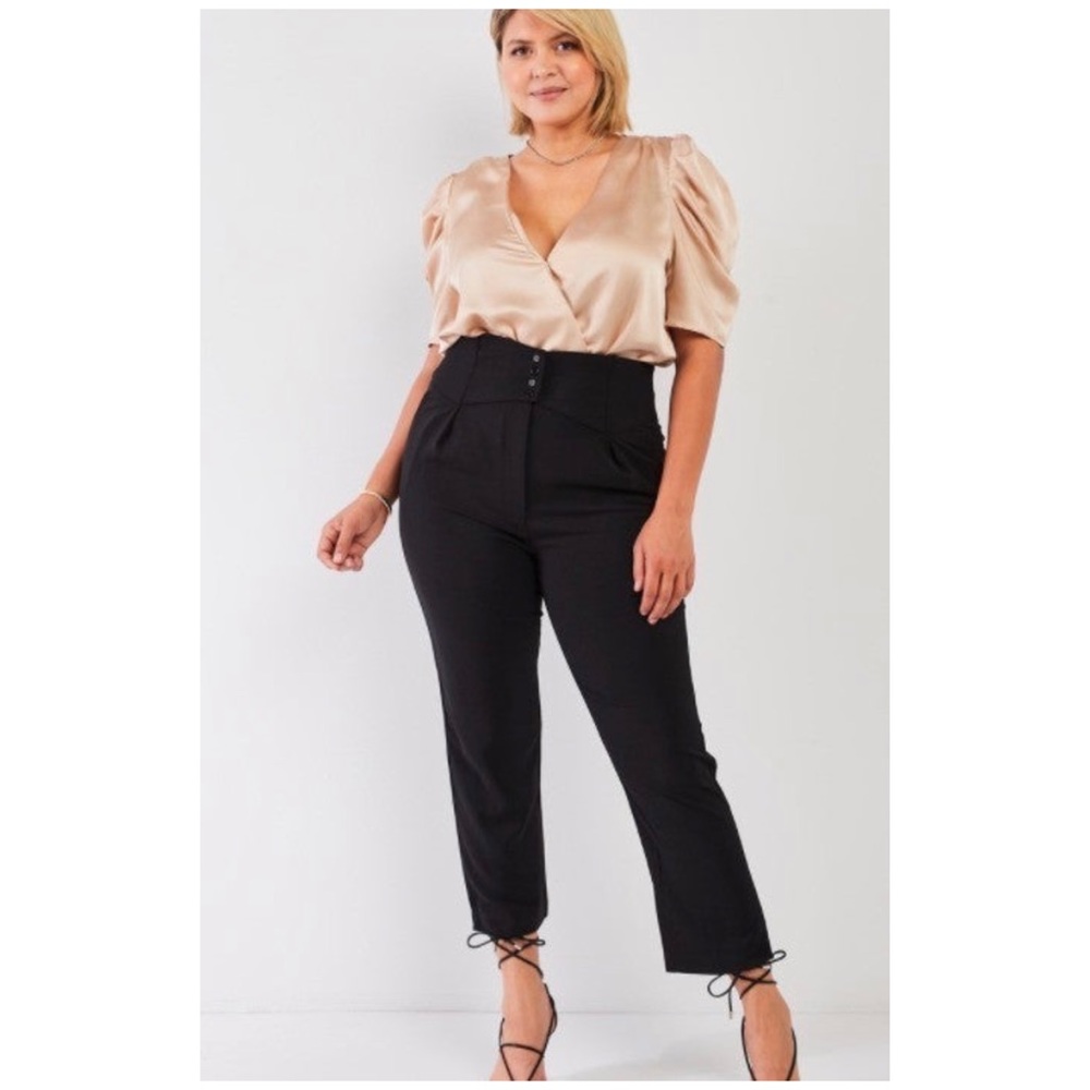 TA Los Angeles High Waisted Black Pegged Dress Pants Size 1X